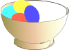 Bowl Of Easter Eggs Clip Art