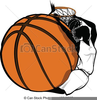 Basketball Dunk Clipart Image