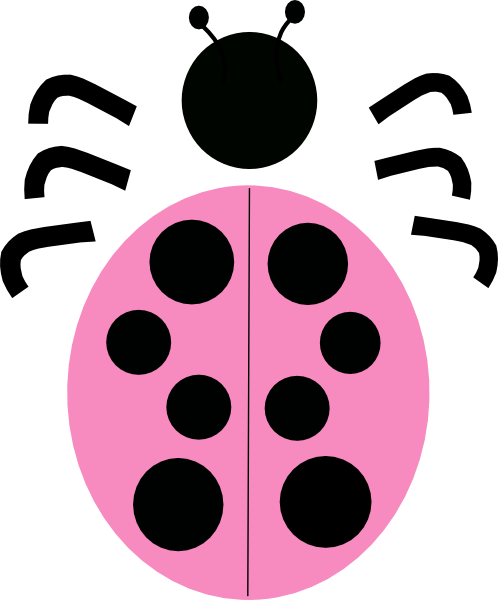 pink ladybug clip art - photo #18