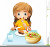 Eating Breakfast Clipart Image
