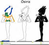 Osirus And Isis Symbols Clipart Image