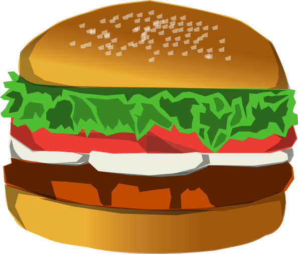 chicken burger clip art - photo #15