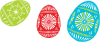 Colour Easter Eggs Clip Art