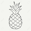 Pineapple Outline Image