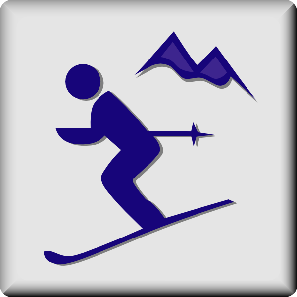 clipart snow skiing - photo #44