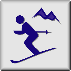 Hotel Icon Ski Area Clip Art
