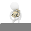 Man With Bag Of Money Clipart Image