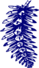 Blue Pine Cone 2 Clip Art