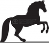 Free Friesian Horse Clipart Image