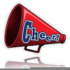 Clipart Of Pom Poms And Megaphones Image