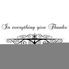 In Everything Give Thanks Clipart Image