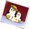 Happy Penguins Family Photo Clip Art