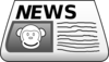 Monkey News Clip Art