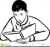 Clipart Of Someone Reading A Book Image