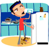 Free Clipart Dirty Refrigerator Image