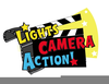 Lights Camera Action Clipart Image
