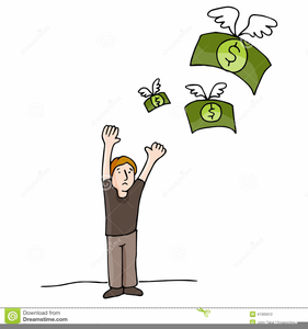 Flying Money Clipart Image