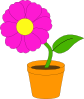 Flowerandpot Clip Art