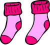 Pink Socks Clip Art