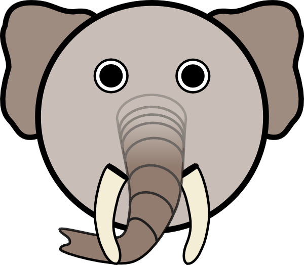 clipart elephant face - photo #4