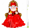 Queen On Throne Clipart Image