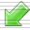 Arrow Down Left Green Image
