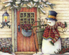 Christmas Front Door Clipart Image