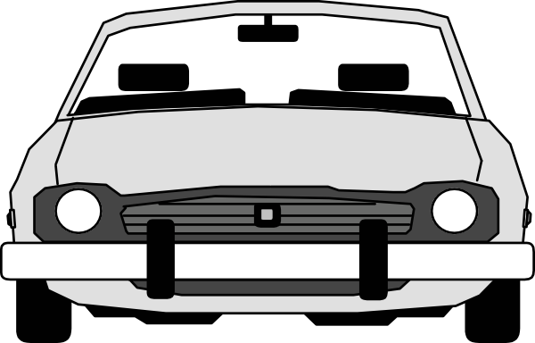 clipart car. Car Front View clip art