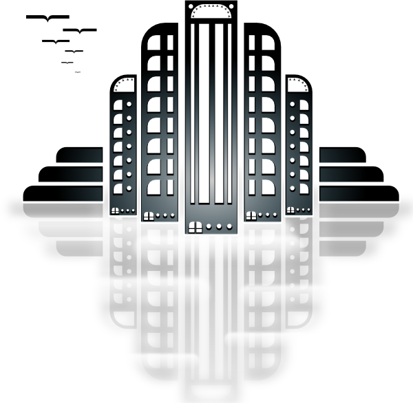 Art Deco Patterns Vector. City clip art - vector clip