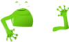 Frog Solo Green Clip Art
