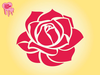 Blooming Rose Clipart Image