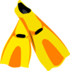 Snorkel Fins Clip Art