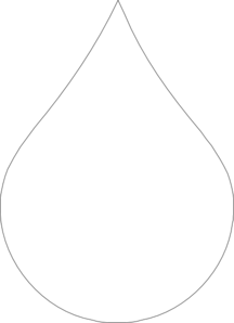 water drop clipart black