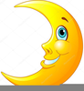 Moon Face Clipart Image