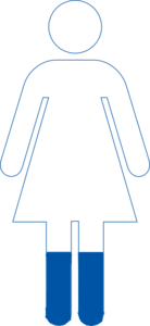 Partially Filled Bathroom Sign Clip Art