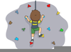 Rock Climbing Wall Clipart Image