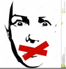 Tape Over Mouth Clipart Image