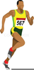 Distance Running Clipart Image