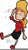 Lady Fainting Clipart Image