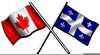 Canadian And Us Flags Clipart Image