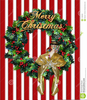 Merry Christmas Wreath Clipart Image