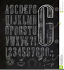 Chalkboard Font Clipart Image