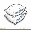 Pillow Clipart Black And White Image