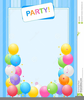 Party Invite Clipart Image