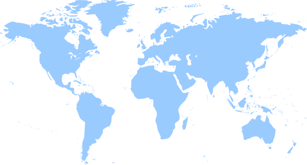 world map with countries outlined. World Map clip art