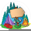 Cartoon Camping Clipart Image