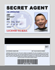Clipart Passport Spy Badge Image
