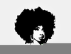Black Woman With Afro Clipart Image