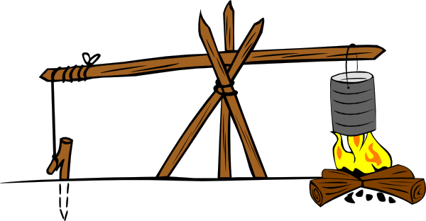 Campfires And Cooking Cranes Clip Art Woman Cooking. Campfires And Cooking Cranes