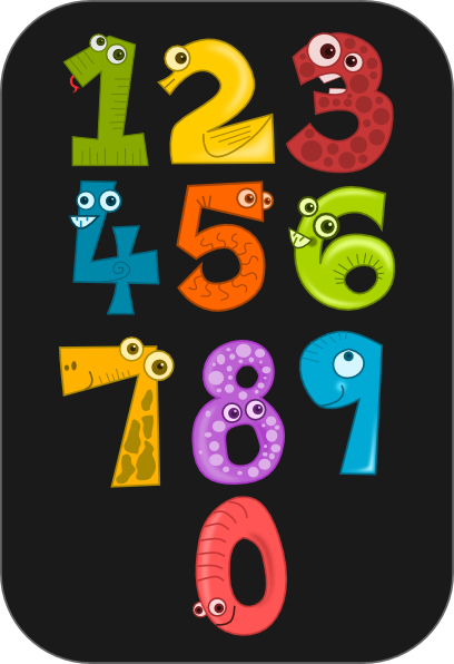 funny numbers clipart - photo #9